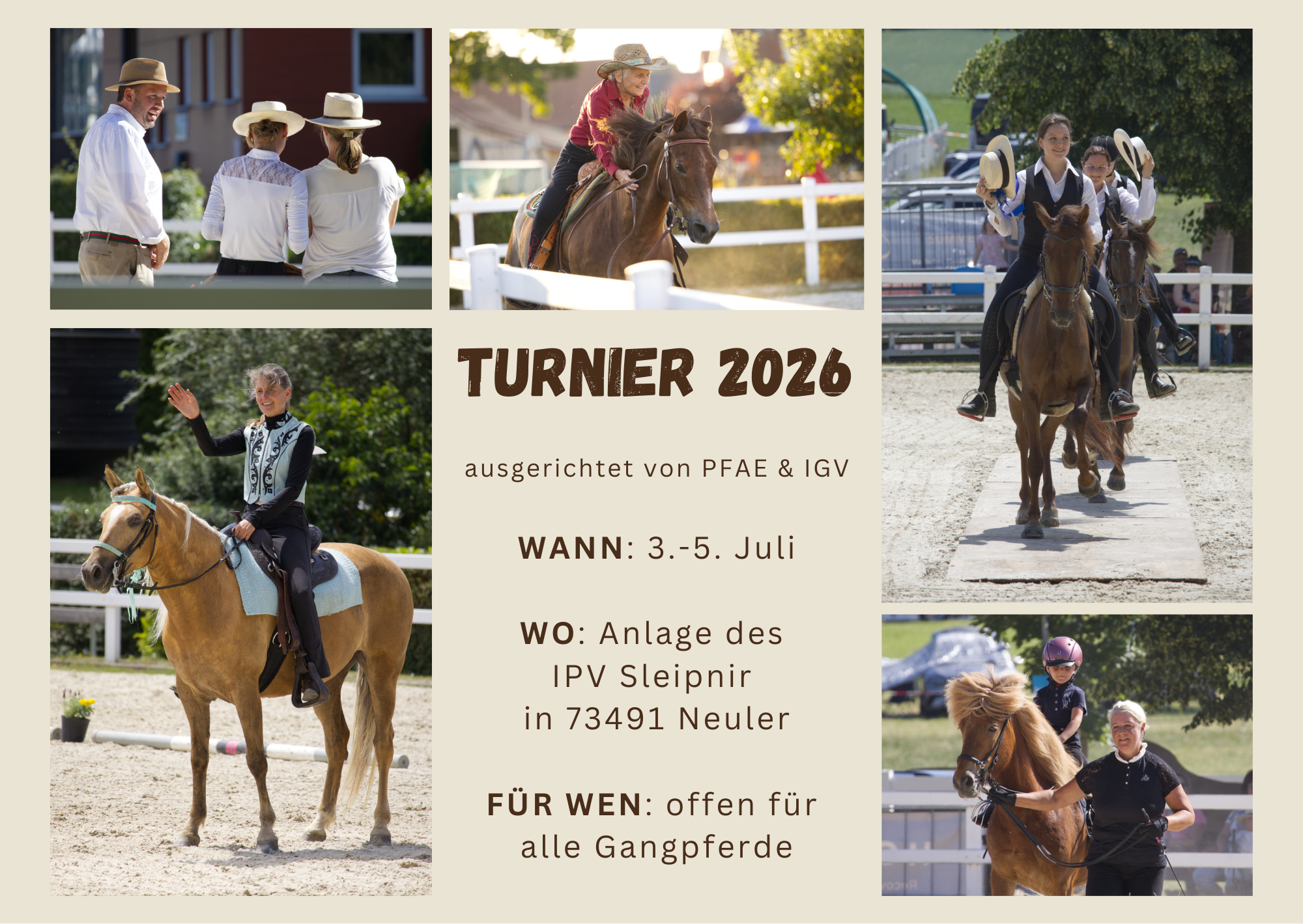 PFAE IGV Turnier Gangpferde 2026